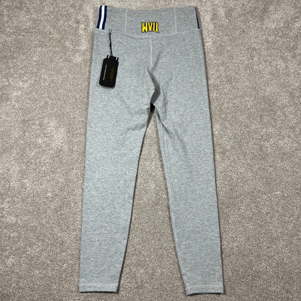 Pro Standard Womens Medium Gray West Virginia Mountaineers Football Leggings NWT - Picture 2 of 8